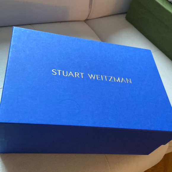 Stuart Weizmann  blue shoe box 13x9x5 - Picture 1 of 3